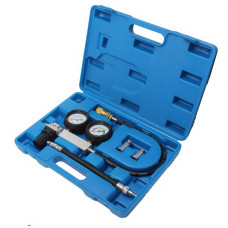 Тестер витоку в циліндрах з набором адаптерів, 4 пр (0-7 bar, М12х1.25, М14х1.25) ROCKFORCE RF-902G3