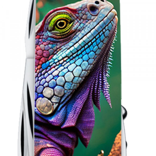 Складаний ніж Victorinox CAMPER ANIMAL Хамелеон 1.3613.3.F1020pw