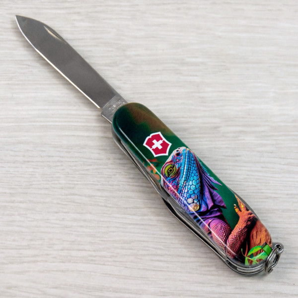Складаний ніж Victorinox CAMPER ANIMAL Хамелеон 1.3613.3.F1020pw