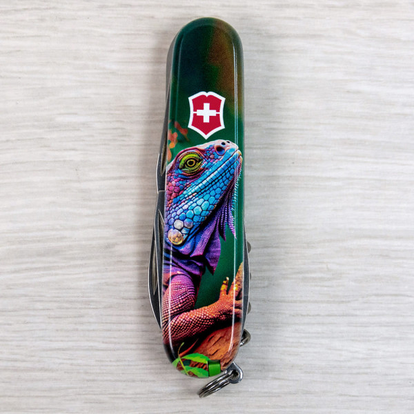 Складаний ніж Victorinox CAMPER ANIMAL Хамелеон 1.3613.3.F1020pw