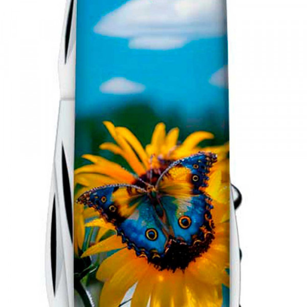 Складаний ніж Victorinox CAMPER UKRAINE Соняшники та метелик 1.3613.7.T3200pw