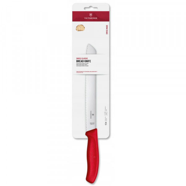 Ніж для хліба Victorinox Swiss Classic 21см хвил черв 6.8631.21C1B