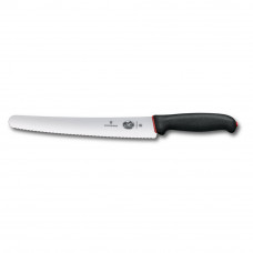 Ніж кондитерський Victorinox Dual Grip 26см хвил чорн 5.2933.26D