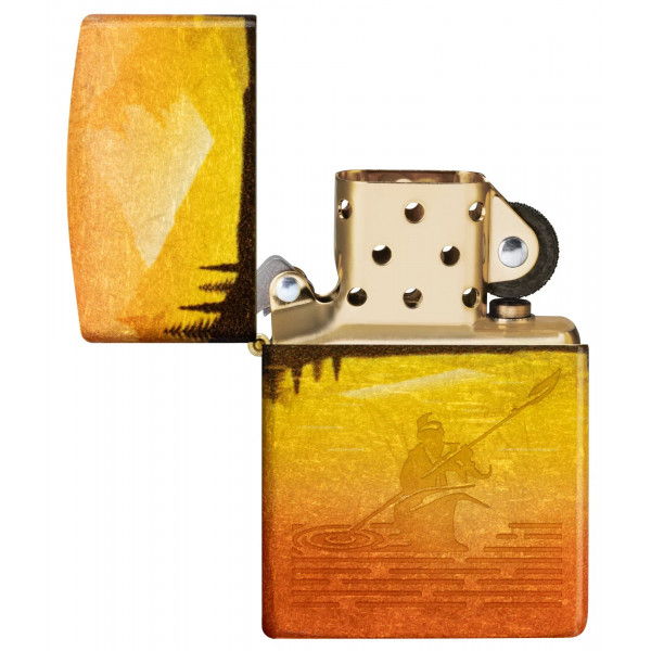 Запальничка бензинова ZIPPO Fishing Fusion Design Tumbled Brass Різнокольровий (46927) Запальничка бензинова ZIPPO Fishing Fusion Design Tumbled Brass Різнокольровий (46927)
