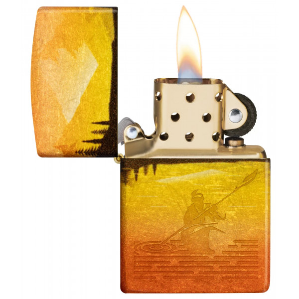 Запальничка бензинова ZIPPO Fishing Fusion Design Tumbled Brass Різнокольровий (46927) Запальничка бензинова ZIPPO Fishing Fusion Design Tumbled Brass Різнокольровий (46927)
