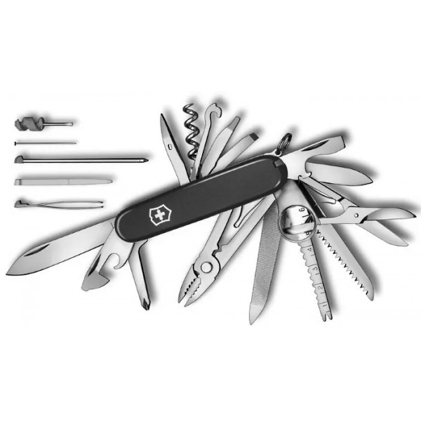 Складаний ніж 91мм Victorinox SWISSCHAMP 8 шарів 33 функції матовий Чорний (1.6795.3_M0007p) Складаний ніж 91мм Victorinox SWISSCHAMP 8 шарів 33 функції матовий Чорний (1.6795.3_M0007p)