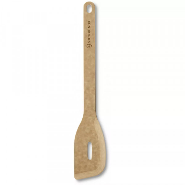 Кухонна лопатка Victorinox Epicurean Sauté Tool 325×58×6 мм Скошена з прорізом Коричневий (7.6204)