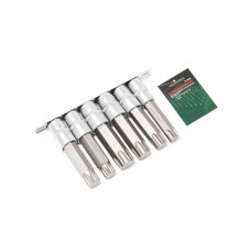 Набір головок-біт різнопрофільних Spline & Torx, 6 пр. (М16, М18, Т70, Т80, Т90, Т100; L-100мм) 1/2" ROCKFORCE RF-40918L