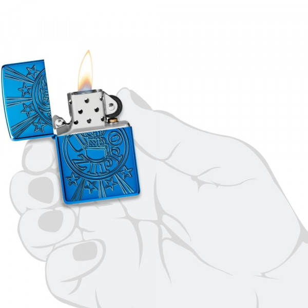 Запальничка Zippo (Зіппо) Armor® HP Blue Starburst 46851 Запальничка Zippo (Зіппо) Armor® HP Blue Starburst 46851