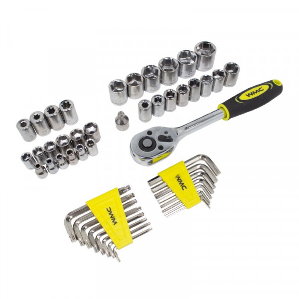 Набір інструментів 128пр. 1/4''3/8''(6гр)(4-21мм) WMC TOOLS WT-30128 NEW