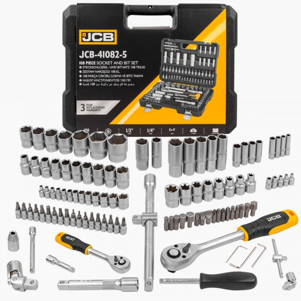 Набір інструментів 108пр.1/4'', 1/2'' (6гр.) (4-32мм) JCB-41082-5