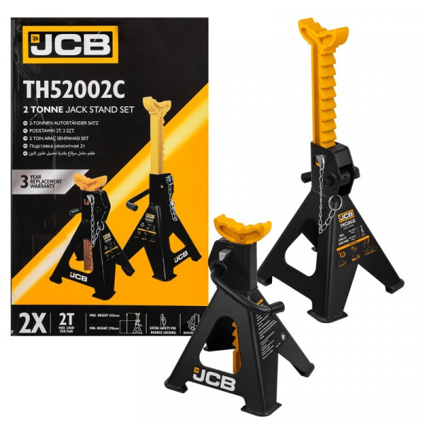 Підставка ремонтна 2т (h min 278mm, h max 425mm), к-т 2шт JCB-TH52002C