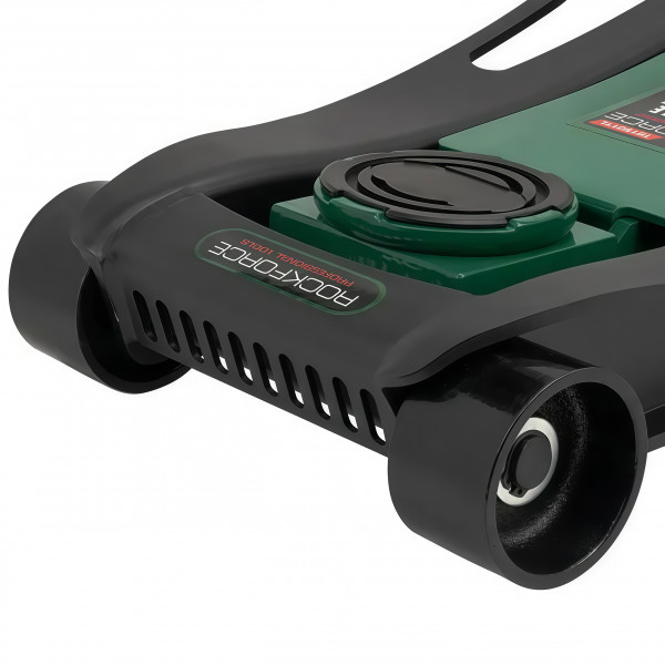 Домкрат 5т підкатний (96-595 мм) з педаллю Rockforce RF-T815011L