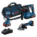 PRO Набір інструментів BOSCH 18V: GSR+GWS+GBH+3x4.0Ah+GAL 18V-40(0615A5007L)