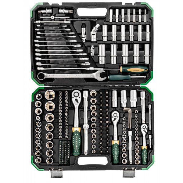 Набір інструментів 216+6пр. 1/4" 3/8" 1/2" (6гр,12гр) Rockforce RF-38841+6 Набір інструментів 216+6пр. 1/4" 3/8" 1/2" (6гр,12гр) Rockforce RF-38841+6