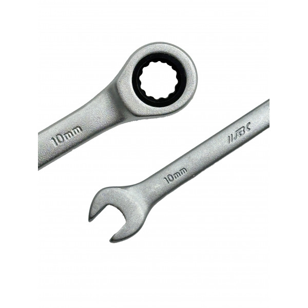 Набір ключів ріжково-накидних тріскачкових 9пр. (8-19 мм) JBC-51092