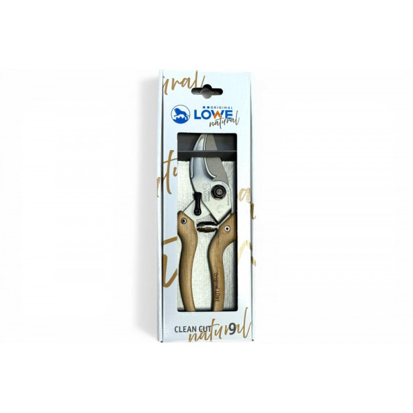 Секатор обвідний LOWE N9.104 Natural Series, зріз 22 мм, дерев’яні ручки з гікорі
