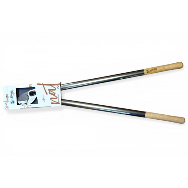 Сучкоріз (гілкоріз) з ковадлом LOWE Natural Series N22.080, 80 см, зріз 45 мм, дерев’яні ручки з ясеня