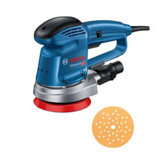Ексцентрикова шліфмашина Bosch Professional GEX 34-125 з адаптером для пилососа та шліфлистом по дереву C470 0601372300