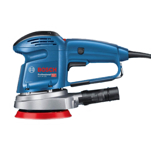 Ексцентрикова шліфмашина Bosch Professional GEX 34-125 з адаптером для пилососа та шліфлистом по дереву C470 0601372300