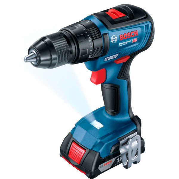 Безщітковий акумуляторний ударний шурупокрут Bosch Professional GSB 18V-50 у L-Case з 2 акб GBA 18V 2 Ah та з/п GAL 18V-20 06019H5100