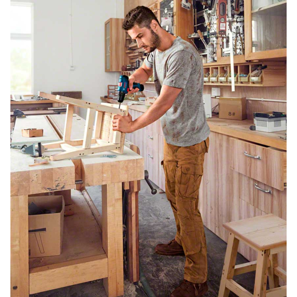 Акумуляторний дриль-шурупокрут Bosch GSR 120-LI Professional в чемодані з 2 акб 2 Ah, з/п GAL 1210 CV 06019G8000