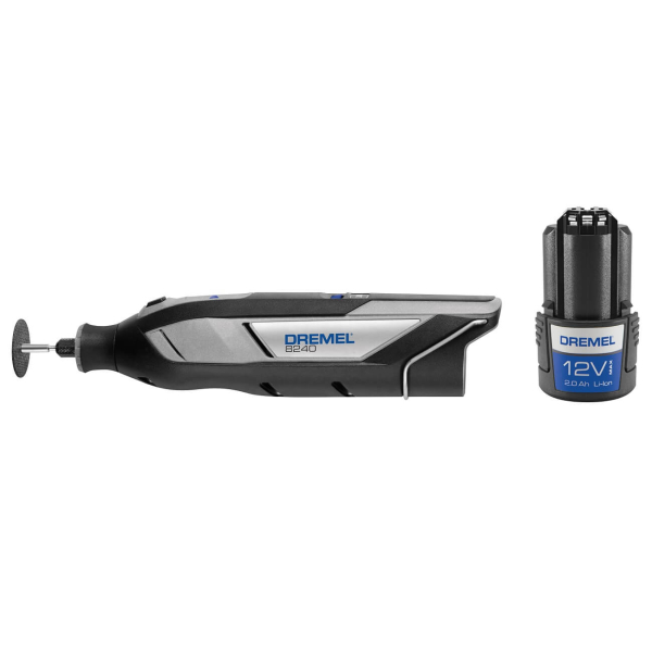 Акумуляторний мультиінструмент Dremel 8240-3/45 з акб 12V 2.0 Ah, з/п GAL 12V-20, насадками і аксесуарами, в сумці F0138240JF
