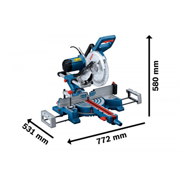 Торцювальна пила Bosch Professional GCM 254 D (0601B53000)