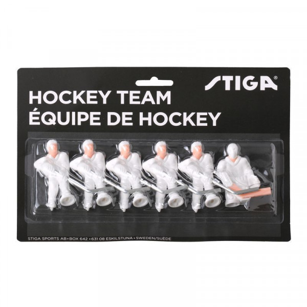 Комплект запасних гравців для настільного хокею Stiga Team HG White/White Paint On Your Own (7111-9080-11) 932367