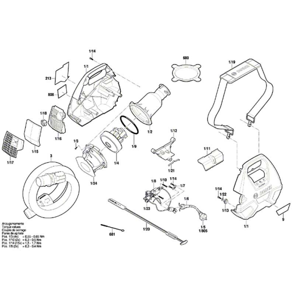 Фарборозпилювач електричний Bosch PFS 3000-2 0603207100 Фарборозпилювач електричний Bosch PFS 3000-2 0603207100
