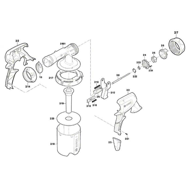 Фарборозпилювач електричний Bosch PFS 3000-2 0603207100 Фарборозпилювач електричний Bosch PFS 3000-2 0603207100