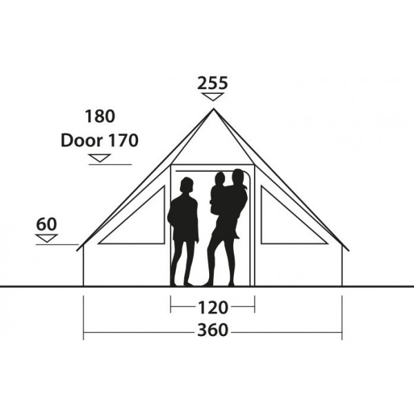 Намет десятимісний Easy Camp Moonlight Cabin Grey (120444) (929830)