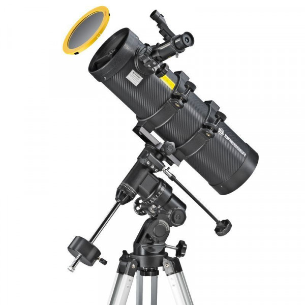Телескоп Bresser Spica 130/1000 EQ3 Carbon з сонячним фільтром і адаптером для смартфона (4630100) (929320)
