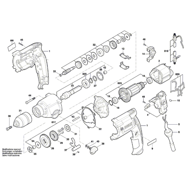 Дриль безударний Bosch Professional GBM 13-2 RE ШЗП 06011B2000