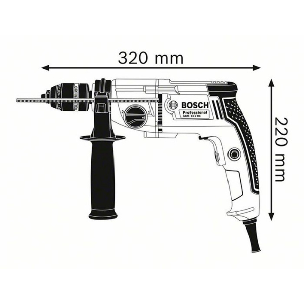 Дриль безударний Bosch Professional GBM 13-2 RE ШЗП 06011B2000