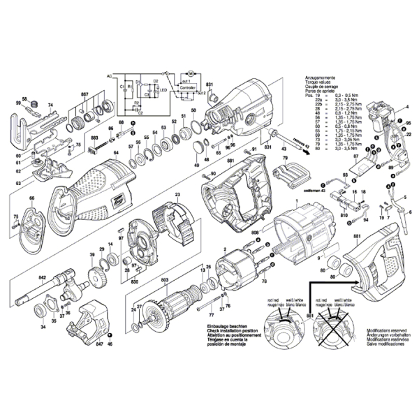 Шабельна пила Bosch Professional GSA 1300 PCE в чемодані 060164E200