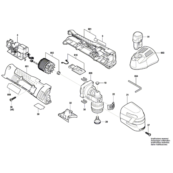 Багатофункціональний інструмент Bosch Professional GOP 12V-28 без акб та з/п 06018B5001