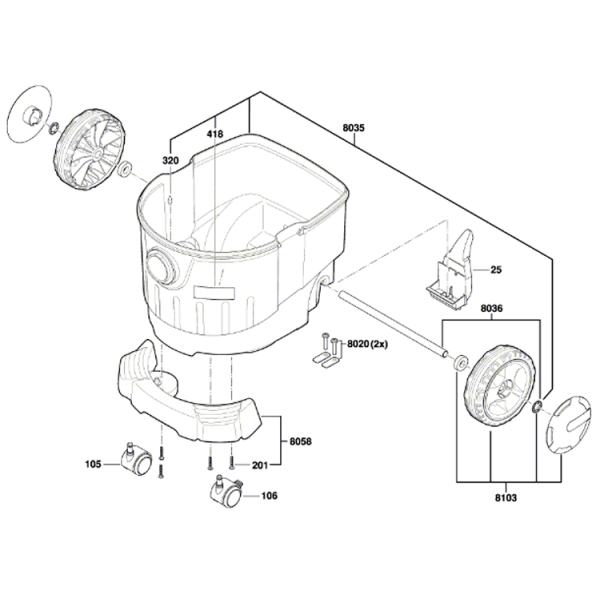 Універсальний пилосос Bosch Professional GAS 35 L SFC+ із набором насадок для підлоги 06019C3000
