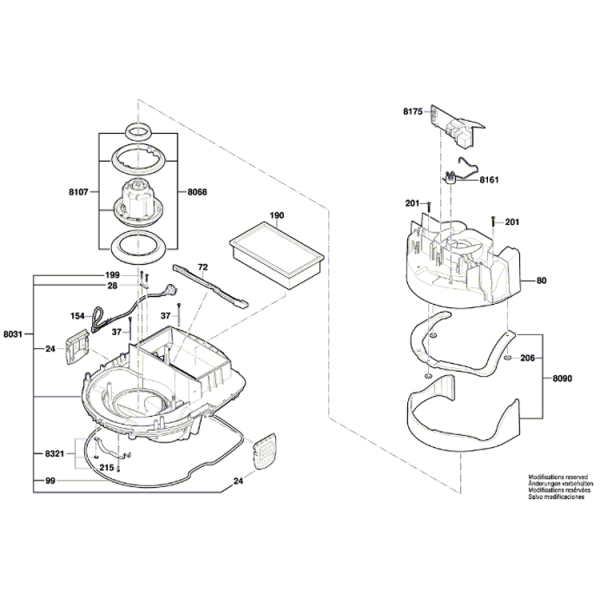 Універсальний пилосос Bosch Professional GAS 35 L SFC+ із набором насадок для підлоги 06019C3000
