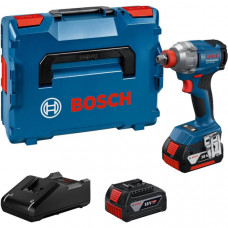 Акумуляторний ударний гайкокрут Bosch Professional GDX 18V-285 з 2 акб GBA 18V 4 Ah та з/п GAL 18V-40, в L-BOXX 06019N2102