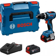 Акумуляторний ударний дриль-шурупокрут Bosch Professional GSB 18V-65 з 2 акб GBA 18V 5 Ah і з/п GAL 18V-40, в L-BOXX 136N 06019N3303