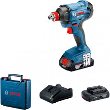 Гайкокрут ударний акумуляторний Bosch Professional GDX 180-LI з 2 акб GBA 18V 2.0Ah, з/п GAL 18V-40, в чемодані 06019G5223