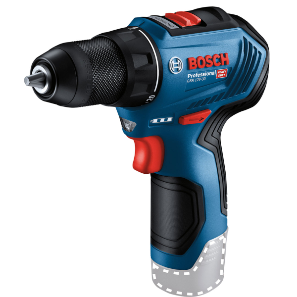 Безщітковий шурупокрут Bosch Professional GSR 12V-30 в чемодані з 2 акб GBA 12V 2 Ah та з/п GAL 12V-40