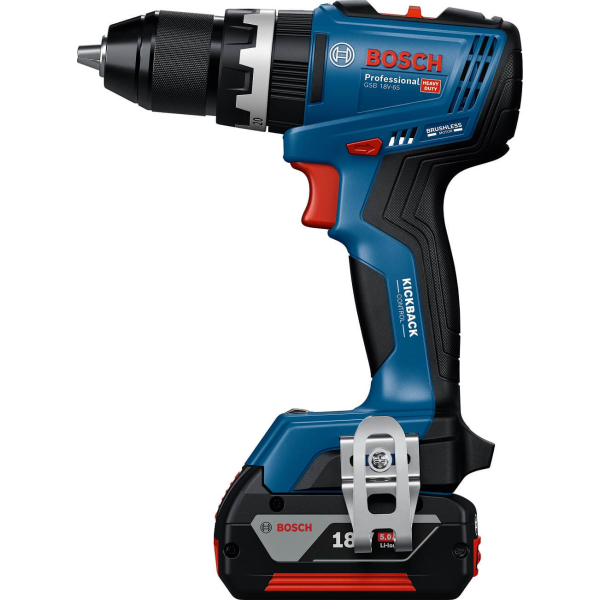 Акумуляторний ударний дриль-шурупокрут Bosch GSB 18V-65 (06019N3303) 2 Аку 5Ач + ЗП та L-Boxx