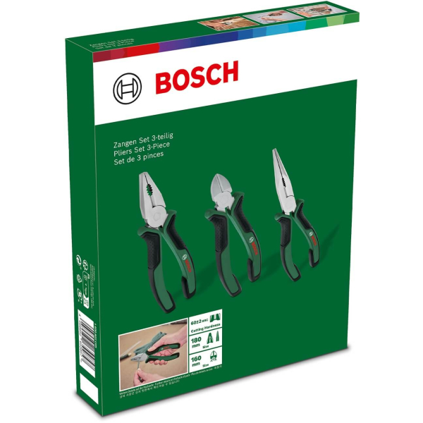 Набір плоскогубців Bosch, 3 шт 1600A02C0S