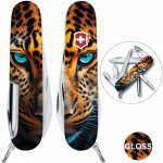 Швейцарський складаний ніж Victorinox HIKER ANIMAL Леопард 1.4613.3.F1080pw