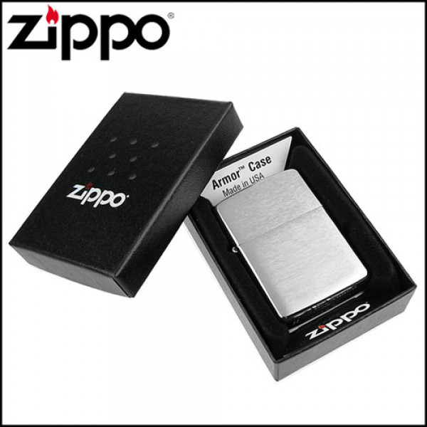 Запальничка Zippo (Зіппо) Armor® BRUSHED CHROME ARMOR 162