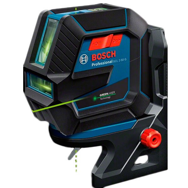 Лазерний нівелір Bosch Professional GCL 2-50 G у валізу + тримач RM 10 + затискач DK 10 (0601066M02)