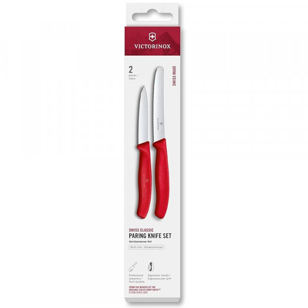 Набір для чищення овочів Victorinox Swiss Classic 2 ножа черв 6.7111.2C1