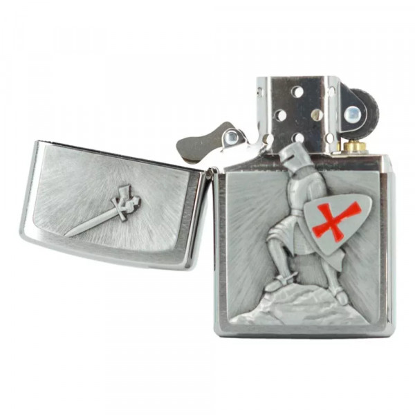 Запальничка бензинова ZIPPO Crusade Victory chrom Перемога, хром (1300103) Запальничка бензинова ZIPPO Crusade Victory chrom Перемога, хром (1300103)